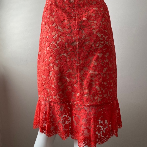 NWT Roberto Cavalli Gonna red lace skirt - Picture 3 of 9